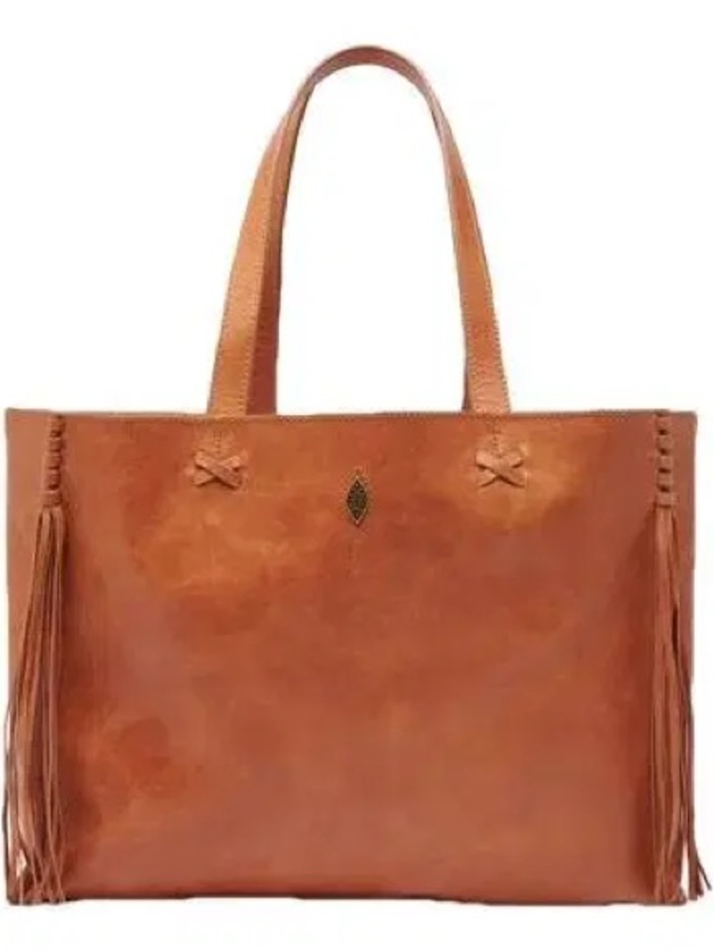 ba&sh Cabas Tote Bag in Cognac